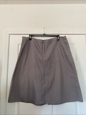Southern Lady Light Taupe A-Line Skirt